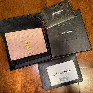 -SOLD- YSL card holder